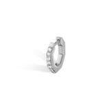 Créole NIDO pavée diamants or blanc