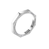 Bague Nido sides pave