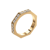 Bague Nido pave on top - Or Jaune