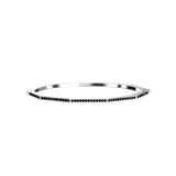 Bracelet Nido 1 ligne Diamant Noir - Or Blanc