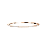 Bracelet Nido semi pave 1 ligne - Or Rose