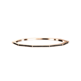 Bracelet Nido 1 ligne Diamant Noir - Or Rose