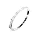 Bracelet Nido semi pave 2 lignes